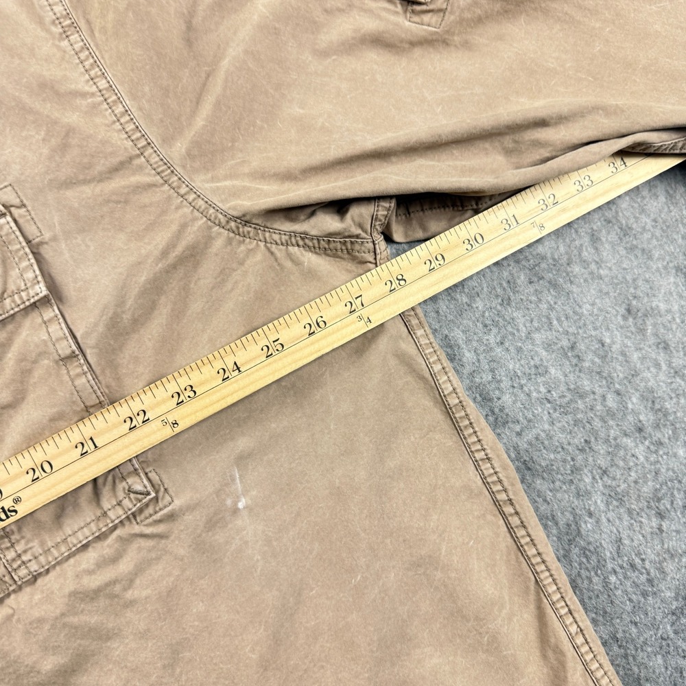 H&M Men's Utility Shirt Size 3XL Tan Khaki Military Button Down Workwear - Picture 5 of 13